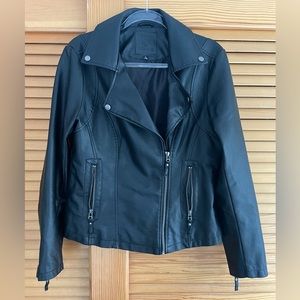 Faux Leather Moto Jacket